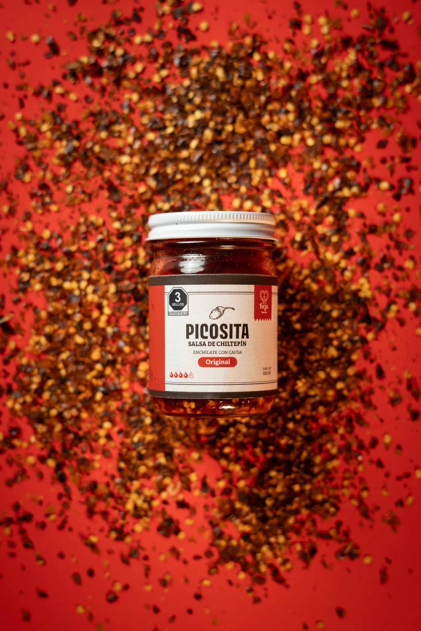 Salsa de chiltepín puro