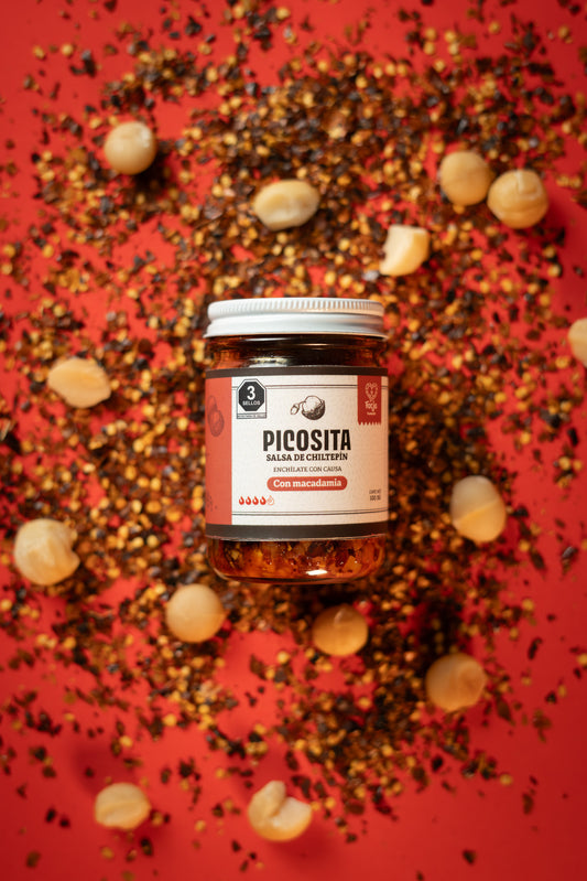 Salsa de chiltepín con macadamia